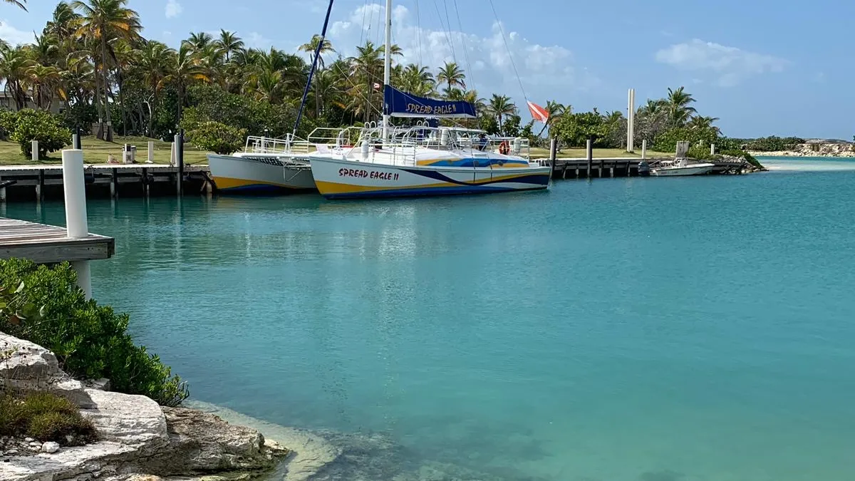 a small boat in a body of water